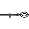 Image de Douceur dintérieur - Kit de tringle à rideaux extensible Ama - L120 /L210 cm - Patine noir