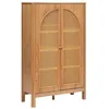 Image de Atmosphera - Armoire 2 portes en cannage TIRIA - Marron
