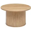 Image de Atmosphera - Table à café en bois COLVA - Diam 70 cm - Marron