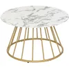 Image de Atmosphera - Table basse effet marbre RAYO - Blanc
