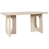 Image de The Home Deco Factory - Table à manger effet travertin pour 4 personnes PIETRA - Beige