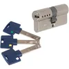 Image de Cylindre 2 entrées varié nickelé - 50 x 45 mm - Interactive + - Mul-T-lock