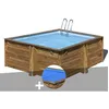 Image de Kit piscine bois Gré Carra 305 x 305 x 119 m + Bâche à bulles