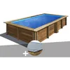 Image de Kit piscine bois Gré Lemon 375 x 200 x 068 m + Bâche hiver