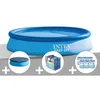 Image de Kit piscine autoportée Intex Easy Set 366 x 076 m + Bâche de protection + Bâche à bulles + 6 cartouches de filtration