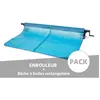 Image de Enrouleur + Bâche à bulles pour piscine tubulaire rectangulaire 732 x 366 m - Intex