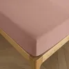 Image de Drap housse 140 x 190 cm bonnet 30 cm Prémium pour lit 2 places - Prémium Vieux Rose - Prémium Vieux Rose -