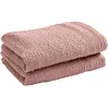 Image de Lot de 2 serviettes invité Spa 30 x 50 cm / 400 gr/m² - Spa Vieux Rose