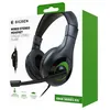 Image de Casque stéréo Gaming pour Xbox Series compatible Xbox One avec microphone orientable et détachable. Couleur: noir + vert