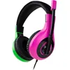 Image de Casque - NINTENDO - Switch V1 - Rose + Vert - Écouteurs 40mm - Microphone pivotant - Confortable