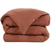 Image de Housse de couette Gaze de Coton 140 x 200 cm GAIA coloris Terracotta