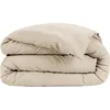 Image de Housse de couette - CANDICE - 140 x 200 cm - 100% coton - Flanelle - Coloris Sable