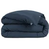 Image de Housse de couette flanelle 100% coton 260 x 240 cm CANDICE coloris Nuit