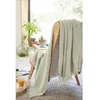 Image de Plaid - GAIA - 130 x 160 cm - 100% Gaze de Coton - Vert deau - Doux et Souple