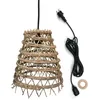 Image de Abat-jour en fibre de palmier dattier Lumisky modèle Zakari en suspension - Beige - 28 cm