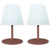 Image de Set de 2 lampes de table sans fil - LUMISKY - TWINS - Terracota - H16 cm - LED