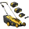 Image de Tondeuse à batterie NEMURA 40V + 2 Batteries 4Ah + Chargeur rapide - Coupe de 37cm - Mulching + Ramassage