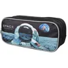 Image de Trousse scolaire - Bagtrotter - Nasa Astronaute - 2 compartiments - Noir - Mixte