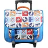 Image de BAGTROTTER Cartable à roulettes 38 cm Phileas Bleu Skateur