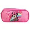 Image de Trousse scolaire - Disney - Minnie - Rose - Polyester - Zippée