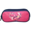 Image de Trousse scolaire - BAGTROTTER - Phileas - 2 compartiments - Rose - Zippée
