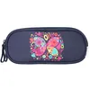 Image de Bagtrotter - Phileas - Trousse Scolaire Rectangulaire - Marine - 2 Compartiments Zippés - 23x7x10cm - Matière Polyester -...