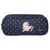 Image de Bagtrotter - Cybel - Trousse Scolaire Rectangulaire - Marine - 2 Compartiments Zippés - 23x7x10cm - Matière Polyester -...