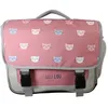 Image de Bagtrotter - Lili Lou - Cartable 38cm - Gris et Rose - 2 Compartiments - 1 Poche Sous Rabat - 1 Poche Bouteille - Bretelles...