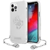 Image de Guess 4G Big Logo Charm - Coque pour iPhone 12 Pro Max (Argent) - 3666339004798