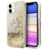 Image de Coque telephone - bumper telephone Guess GUHCN61LG4GGO Coque pour iPhone 11 61 4G Big Liquid Glitter Doré
