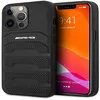 Image de Coque de Protection - Mercedes-Benz AMG - Cuir Véritable - Antichoc - iPhone 13/13 Pro - Noir