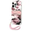 Image de Coque pour Apple iPhone 13 Pro Camo avec lanière nylon Guess Rose