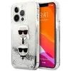 Image de Coque de telephone - Karl Lagerfeld - iPhone 13 Pro - Liquid Glitter - Argent - Design original