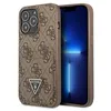 Image de Coque Rigide Guess Guhcp13Lp4Tpw Pour Iphone 13 Pro / 13 6.1 Marron/Marron 4G Avec Logo Triangulaire Et Emplacement Pour Cartes
