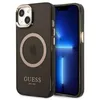 Image de Coque pour iPhone 13 - Guess - Gold Outline - Translucent - Compatible MagSafe - Souple