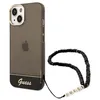 Image de Guess Translucent Pearl Strap - Coque pour iPhone 14 (Noir) - 3666339064167