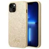 Image de Guess Glitter Flakes Metal Logo Coque iPhone 14 (Or) - 3666339065089