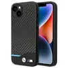 Image de Coque pour iPhone 14 - BMW - Cuir et Carbone - Noir - Rigide - Qualité exceptionnelle