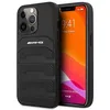 Image de AMG Coque rigide TPU cuir pour iPhone 14 Pro Max 67   Noir lignes en relief