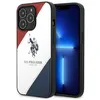 Image de US Polo Assn Tricolor Embossed - Coque pour iPhone 14 Pro (Blanc) - 3666339073206