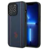 Image de Étui pour smartphone - US Polo Assn - Leather Stitch - iPhone 14 Pro - Bleu marine - Semi-rigide