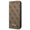 Image de Guess 4G Metal Camera Outline Booktype Case - Coque pour iPhone 14 (Marron) - 3666339083205