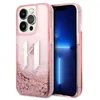 Image de Karl Lagerfeld Liquid Glitter Big Logo - Coque TPU souple iPhone 14 Pro (Rose)