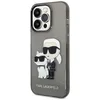Image de Karl Lagerfeld Coque iPhone 14 Pro Glitter Karl & Choupette - TPU noir/blanc