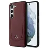 Image de Coque Mercedes Urban Line en cuir véritable perforé pour Samsung Galaxy S23+ - Rouge