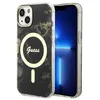 Image de Guess Golden Marble MagSafe - Coque pour iPhone 14 (Noir) - 3666339115753
