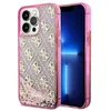 Image de Guess Liquid Glitter Transculent 4G - Coque pour iPhone 14 Pro (Rose) - 3666339116255
