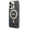Image de Coque telephone - bumper telephone Guess 4G GUHMP14XH4STK MagSafe Coque pour iPhone 14 Pro Max (67) Gris