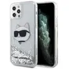 Image de Karl Lagerfeld Coque Liquid Glitter Choupette pour iPhone 12 / 12 Pro - Argent