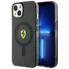 Image de Ferrari Coque MagSafe iPhone 14 Plus - Translucide Noir Protection dorsale et latérale